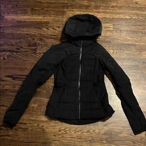 lululemon athletica Black Puffer Jacket with Hood